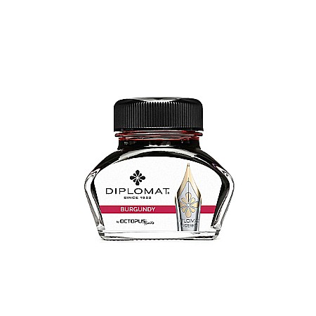 Calimara cu cerneala Diplomat Octopus, 30 ml - visiniu [1]