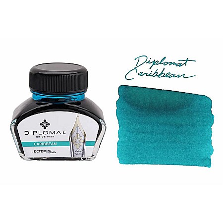 Calimara cu cerneala Diplomat Octopus, 30 ml - turcoaz Caribbean [1]