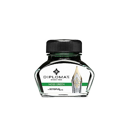 Calimara cu cerneala Diplomat Octopus, 30 ml - verde crud [1]