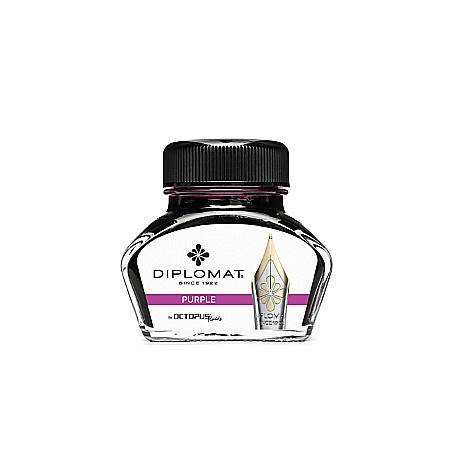 Calimara cu cerneala Diplomat Octopus, 30 ml - violet [1]
