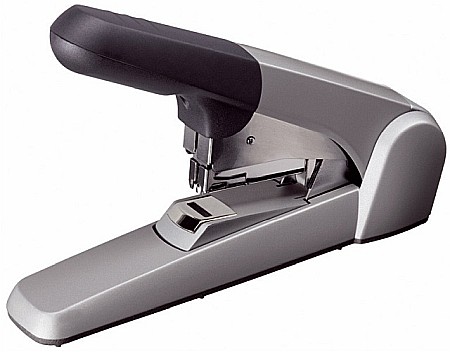 Capsatoare si capse - Capsator metalic de mare capacitate LEITZ 5552, capsare plata, 60 coli - gri