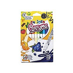 Carioci - Carioca lavabila, parfumata, 12 culori/cutie, CARIOCA Perfume