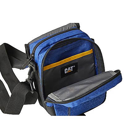 Geanta tableta CATERPILLAR Millennial Classic - Ronald, material 600D HD polyester - negru/bleumarin [3]