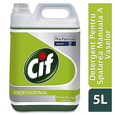 Produse igiena si curatenie - Detergent vase manual Cif Profesional Extra Strong Lemon 5L