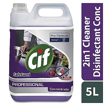 Produse igiena si curatenie - Detergent suprafete bucatarie Cif Safeguard Profesional Concentrat 5L