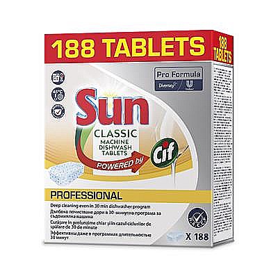 Produse igiena si curatenie - Tablete detergent masina vase Cif Sun Classics 188buc/cut