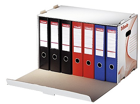 Container arhivare ESSELTE Standard, bibliorafturi, deschidere laterala