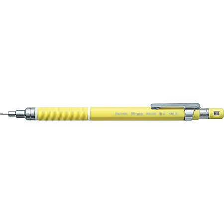 Creioane mecanice si rezerve - Creion mecanic profesional PENAC Protti PRC-105, 0.5mm, con metalic cu varf cilindric fix - galben