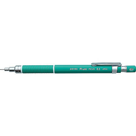Creion mecanic profesional PENAC Protti PRC-105, 0.5mm, con metalic cu varf cilindric fix - verde