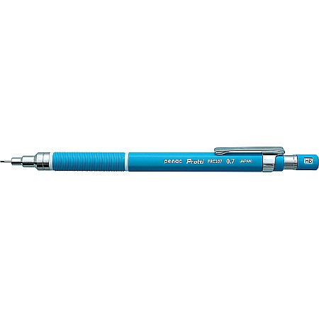 Creion mecanic profesional PENAC Protti PRC-107, 0.7mm, con metalic cu varf cilindric fix - bleu