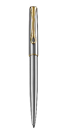 Instrumente de scris de lux - DIPLOMAT Traveller - Stainless Steel Gold - pix easyFLOW