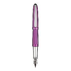 Stilouri si rezerve - Stilou Diplomat Aero, cu penita M, aurita 14kt. - violet