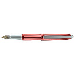 Stilouri si rezerve - Stilou Diplomat Aero, cu penita M, aurita 14kt. - red