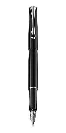 Instrumente de scris de lux - DIPLOMAT Esteem - Black Lacquer - stilou cu penita B, din otel inoxidabil