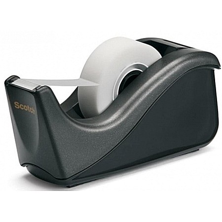 Banda adeziva - Dispenser banda adeziva, banda 19mm x 33m inclusa, 3M - SCOTCH C60 - negru