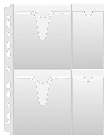 Folie protectie documente - Folie protectie A4, pentru 4 CD/DVD, 160 microni, 25buc/set, DONAU