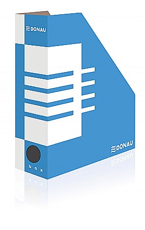 Suporti pentru cataloage - Suport vertical pentru cataloage, A4 - 10cm latime, din carton, DONAU - albastru