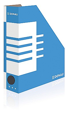 Suporti pentru cataloage - Suport vertical pentru cataloage, A4 - 8cm latime, din carton, DONAU - albastru
