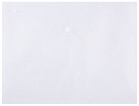 Mape din plastic - Mapa PP protectie documente A4 landscape, inchidere cu capsa, 12/set, DONAU - transparent