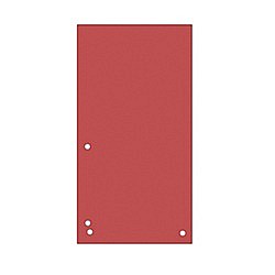 Separatoare carton pentru biblioraft, 190 g/mp, 105 x 235mm, 100/set, DONAU Duo - rosu