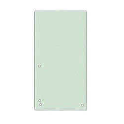 Separatoare carton pentru biblioraft, 190 g/mp, 105 x 235mm, 100/set, DONAU Duo - verde