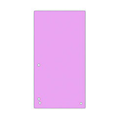 Indecsi si separatoare - Separatoare carton pentru biblioraft, 190 g/mp, 105 x 235mm, 100/set, DONAU Duo - roz pal