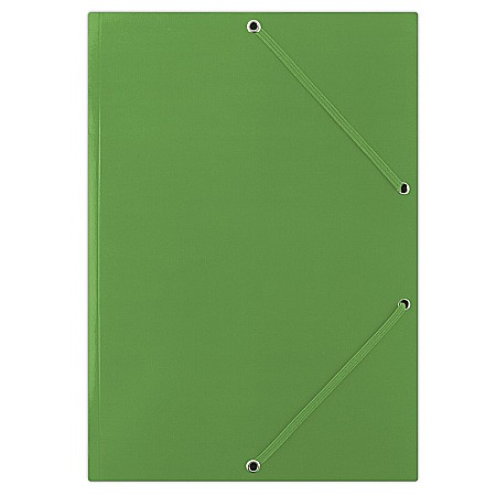 Mapa din carton plastifiat, cu elastic pe colturi, 400gsm, DONAU - verde