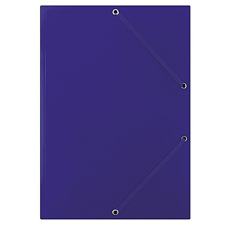 Mapa din carton plastifiat, cu elastic pe colturi, 400gsm, DONAU - albastru