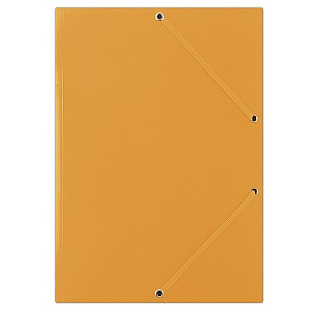 Mape din carton - Mapa din carton plastifiat, cu elastic pe colturi, 400gsm, DONAU - portocaliu