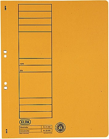 Dosar carton cu capse 1/1 ELBA - galben