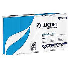 Produse igiena si curatenie - Hartie igienica clasica alba 2str 8role/set Lucart Strong 2.150