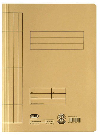 Dosar carton cu sina ELBA - galben