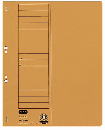 Dosare din carton - Dosar carton cu capse 1/2 ELBA - galben