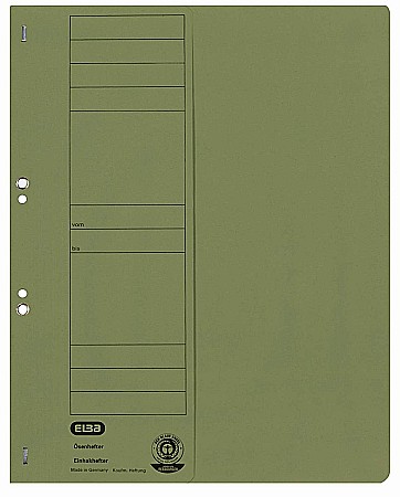 Dosar carton cu capse 1/2 ELBA - verde