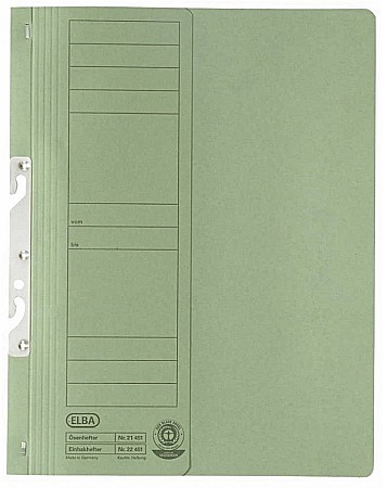 Dosare din carton - Dosar carton incopciat 1/1 ELBA - verde