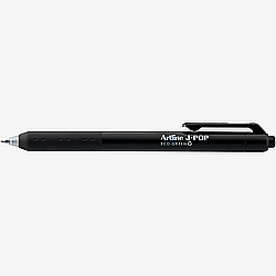 Pixuri cu gel - Pix cu gel ARTLINE J-Pop Eco Green, rubber grip, varf 0.7mm - negru