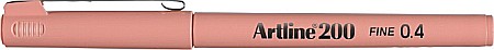 Linere - Liner ARTLINE 200, varf fetru 0.4mm - piersica