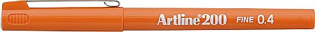 Linere - Liner ARTLINE 200, varf fetru 0.4mm - portocaliu
