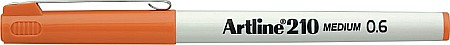 Linere - Liner ARTLINE 210, varf fetru 0.6mm - portocaliu