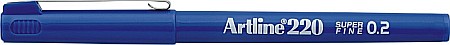 Linere - Liner ARTLINE 220, varf fetru 0.2mm - albastru