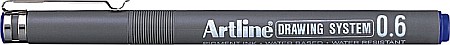 Markere pentru desen - Marker pentru desen tehnic ARTLINE, varf fetru 0.6mm - albastru