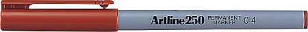 Markere permanente - Permanent marker ARTLINE 250, corp plastic, varf rotund 0.4mm - maro
