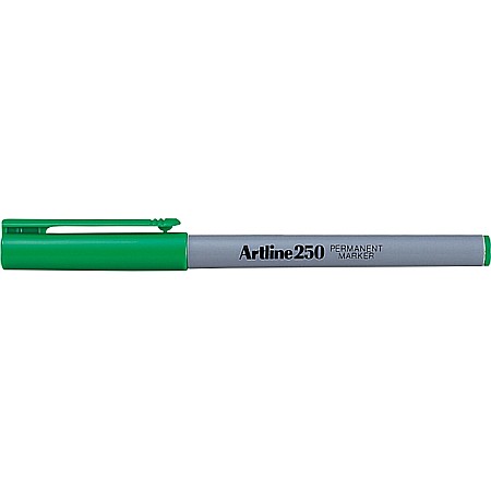 Markere permanente - Permanent marker ARTLINE 250, corp plastic, varf rotund 0.4mm - verde