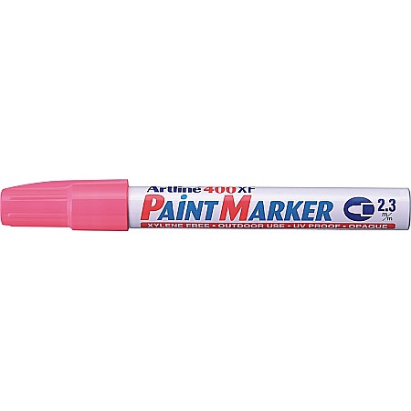 Instrumente de scris - Marker cu vopsea ARTLINE 400XF, corp metalic, varf rotund 2.3mm - roz