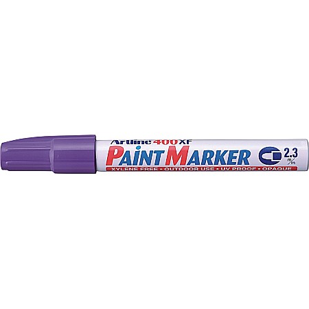 Instrumente de scris - Marker cu vopsea ARTLINE 400XF, corp metalic, varf rotund 2.3mm - violet