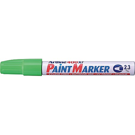 Marker cu vopsea ARTLINE 400XF, corp metalic, varf rotund 2.3mm - vernil