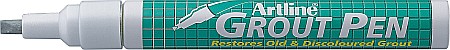 Markere cu destinatie speciala - Marker ARTLINE 419 Grout Pen, pentru rosturi, corp metalic, varf tesit, 2.0-4.0mm - gri