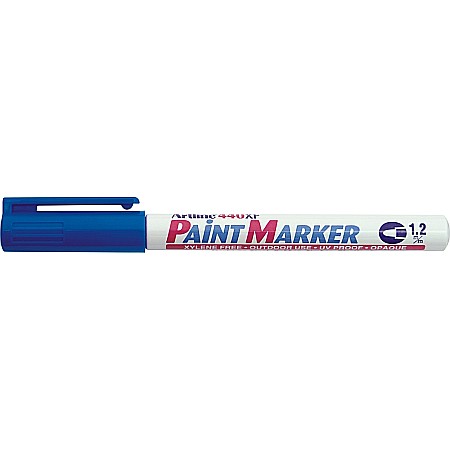 Instrumente de scris - Marker cu vopsea ARTLINE 440XF, corp metalic, varf rotund 1.2mm - albastru