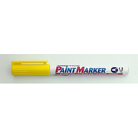 Instrumente de scris - Marker cu vopsea ARTLINE 440XF, corp metalic, varf rotund 1.2mm - galben