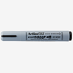 Instrumente de scris - Marker pentru tabla de scris ARTLINE 517 Eco Green - Dry safe ink 48h, varf rotund 3.0mm - negru